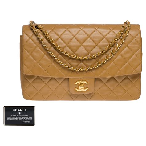 chanel bag in beige lamb leather|CHANEL Lambskin Quilted Bi.